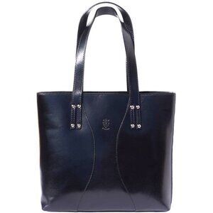 Italian Black Leather Handbag - Made in Italy (new without tags)